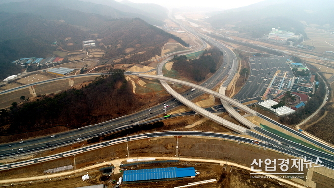 옥산 JCT 전경
