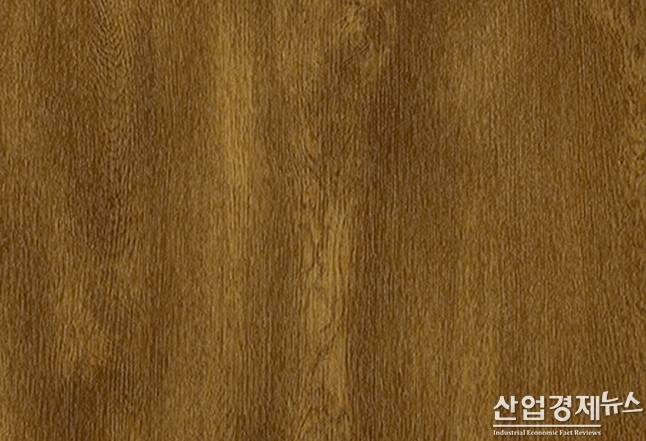 동국제강이 개발한 항균 컬러강판 '럭스틸 바이오 코트'의 나무무늬 패턴