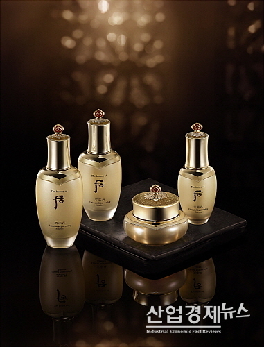 후 천율단 라인 제품 연출 컷...LG생활건강 제공