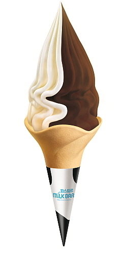 소프트 아이스크림 밀크&초코 이미지