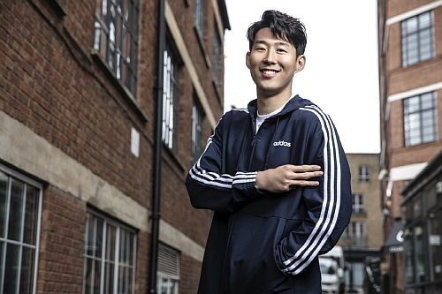 손흥민 모델 컷...아디다스 제공