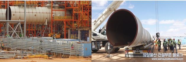 삼성물산 알제리 나마 복합화력발전소 공사현장. 사진=삼성물산 홈페이지 캡처