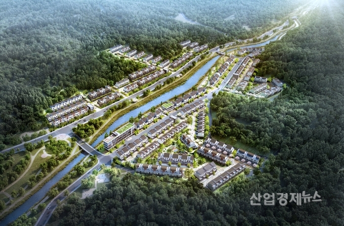 북한산 자락 전원블록주택 '삼송 자이더빌리지' 조감도. 이미지=GS건설