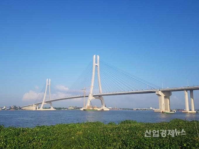 밤콩교량 전경. 사진=GS건설 제공