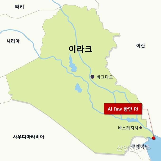 이라크 항만공사 위치도
