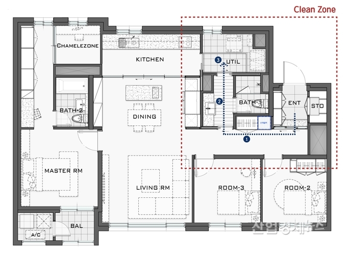 미세먼지 저감 평면설계도 (대우건설 제공)