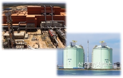 포스코건설 해외 프로젝트. 브라질 CSP제철소와 태국 PTT LNG 터미널. 사진=포스코건설 홈페이지 캡처