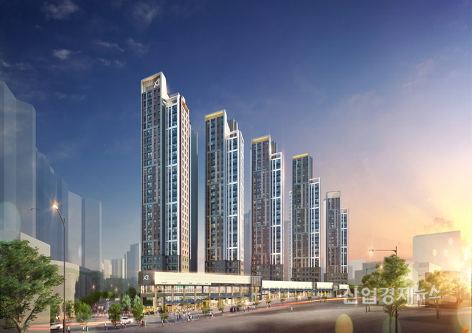 GS건설이 2일부터 분양을 시작하는 대구 '신천센트럴자이' 투시도 이미지=GS건설