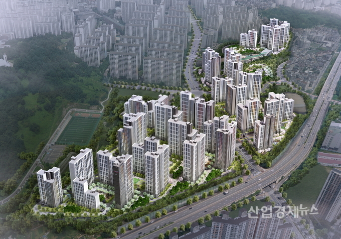 현대건설 컨소시엄이 분양하고 있는 '일루미스테이트' 조감도. 이미지=현대건설