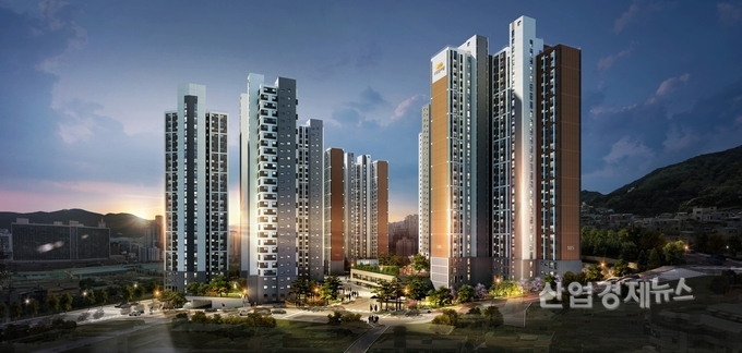 대림산업이 부산에 공급하는 'e편한세상 서면 더센트럴' 투시도. 이미지=대림산업