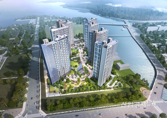 대림산업이 거제 해양복합도시에 분양하는 'e편한세상 거제 유로아일랜드' 조감도. 이미지=대림산업