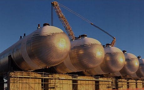 sk건설 캐니다 오일샌드 플랜트공사. 사진=SK건설 홈페이지 캡처