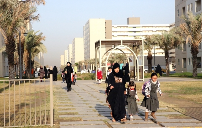 한화건설이 이라크에 건설하고 있는 비스마야 신도시 모습. 사진=한화건설 홈페이지