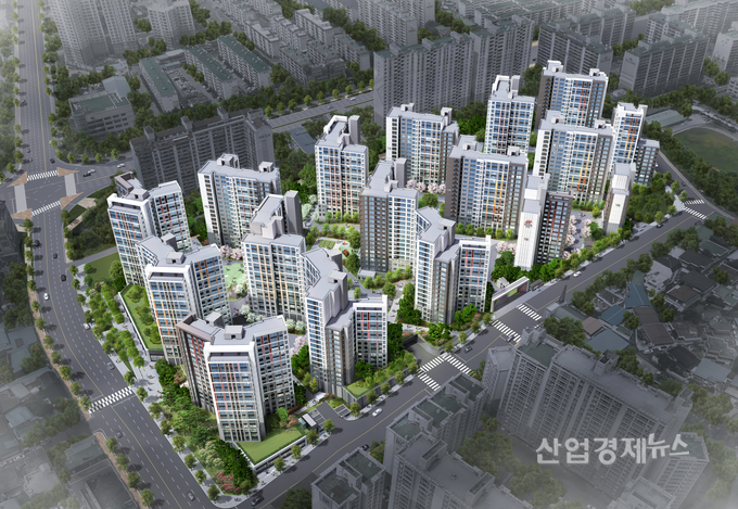 힐스테이트 어울림 효자 조감도. 이미지=현대건설