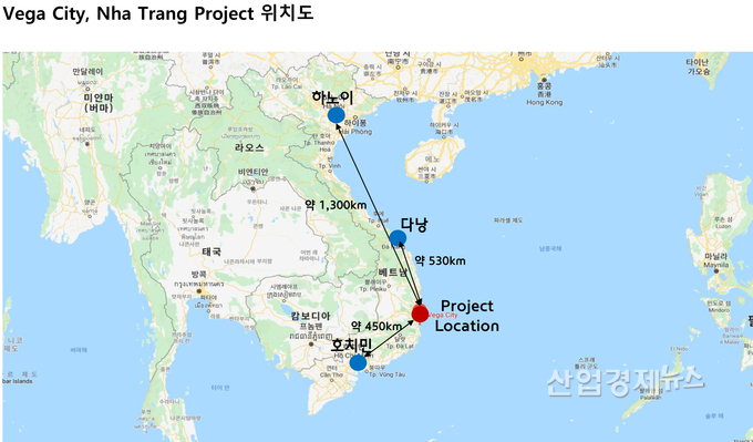 베트남 베가시티 복합개발사업 위치도