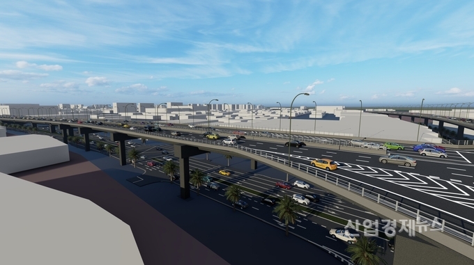 싱가포르 북남 고속도로 조감도. 이미지=현대건설