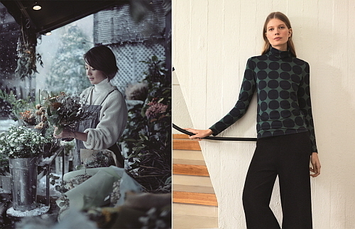 <사진 제공: 유니클로 (좌: 히트텍 엑스트라 웜 / 우: Marimekko 히트텍 엑스트라 웜 터틀넥 T)>