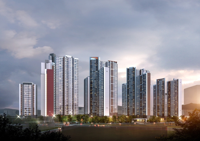 광명 푸르지오 센트베르 투시도. 이미지=대우건설