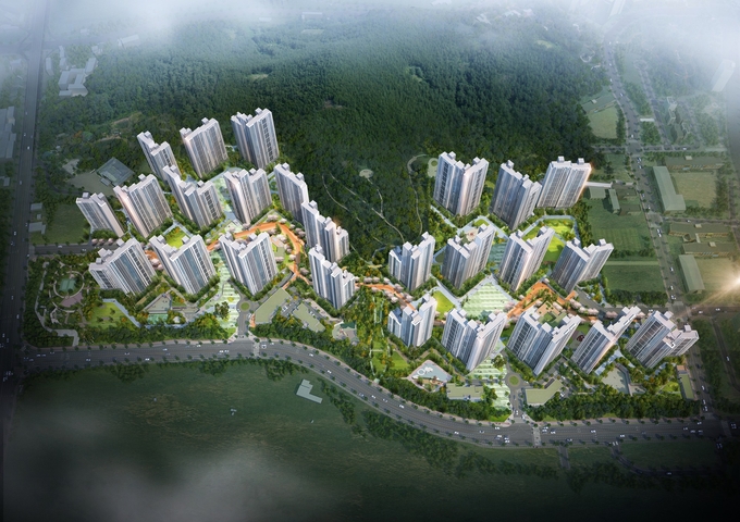 인천 한들구역 조감도. 이미지=대우건설