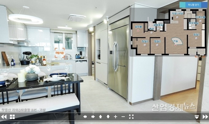 GS건설이 분양하는 '청라힐스자이' 사이버견본주택 화면. 사진=GS건설