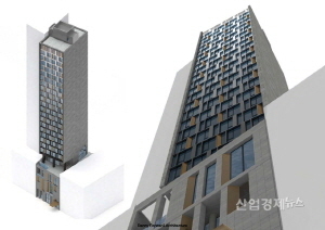 S社(미국)에서 시공중인 세계 최고층 모듈러 호텔. 자료=GS건설