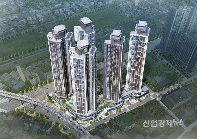 힐스테이트 도원 센트럴 조감도. 이미지=현대건설