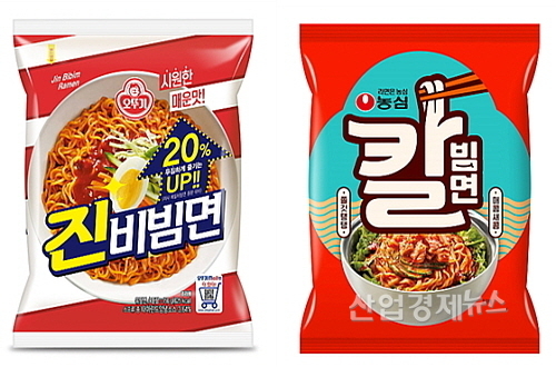 비빔면 신제품 비교 컷...<사진=각사 제공>