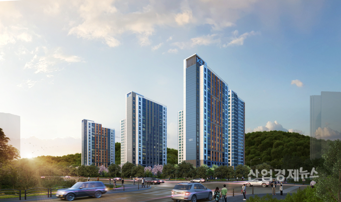 DMC리버포레자이 석양 투시도. 이미지=GS건설