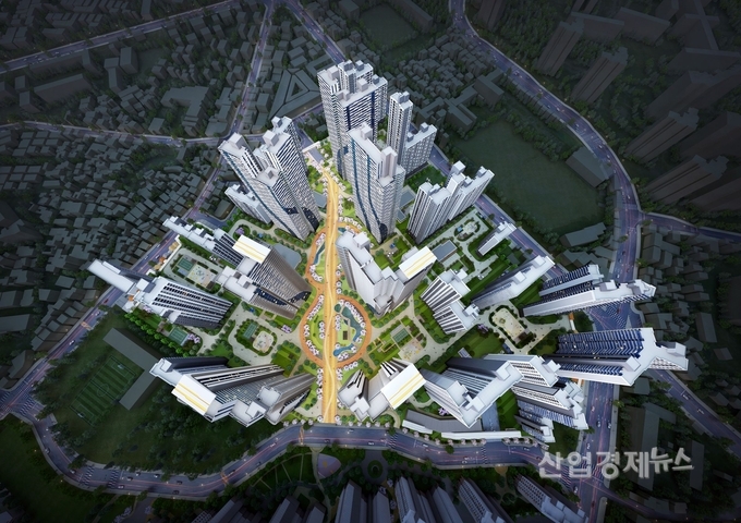 대림산업이 지난 4월 수주한 인천 금송구역 재개발 조감도. 이미지=대림건설