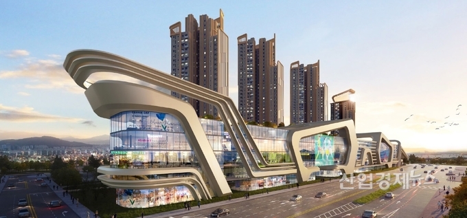 트릴리언트몰 입면 디자인 'Grand Anchor' 이미지=대우건설