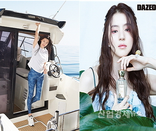 전지현(좌)과 한소희(우) 화보 컷...<사진 원본=각사 제공>
