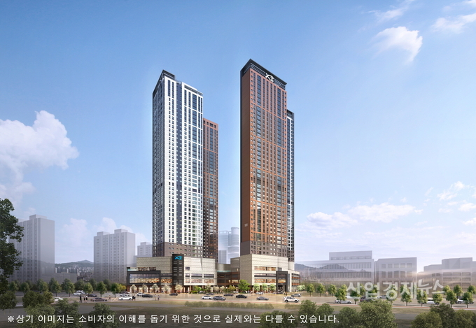 GS건설이 최근 분양한 '대구용산자이' 투시도. 청약경쟁률 평균 115대 1을 기록하며 분양열기를 이어가고 있다. 이미지=GS건설