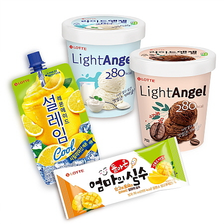 빙과 신제품 4종 연출 컷...롯데제과 제공