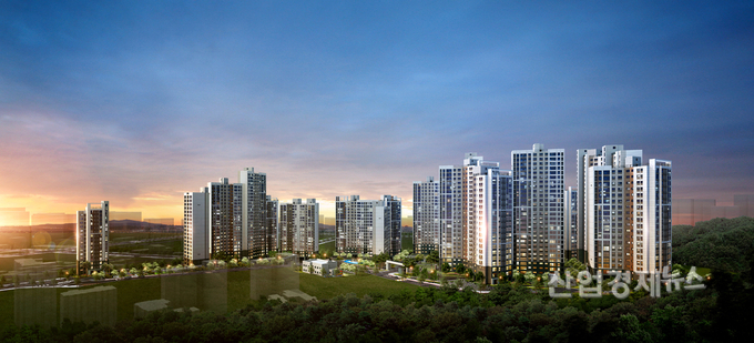 대우건설과 한화건설이 분양하는 ‘광명 푸르지오 포레나’ 투시도. 이미지=대우건설