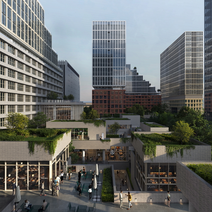 현대지식산업센터 가산 퍼블릭 투시도. 이미지=현대건설