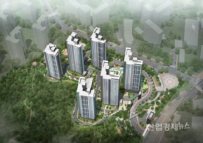 대우건설이 15일 분양을 시작한 '기흥 푸르지오 포레피스' 조감도. 이미지=대우건설