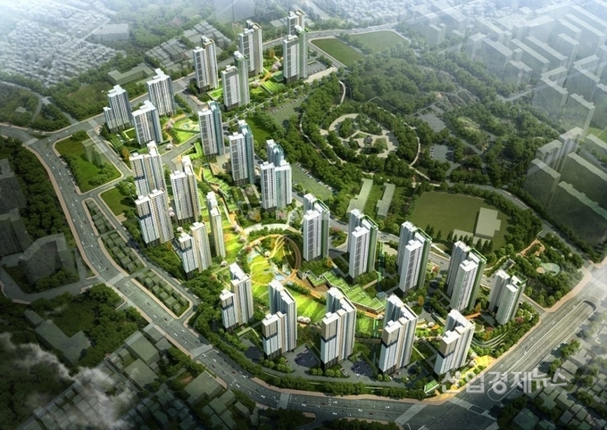 4774가구 대단지 '산성역 자이푸르지오'. 8월 분양예정이다. 이미지=GS건설