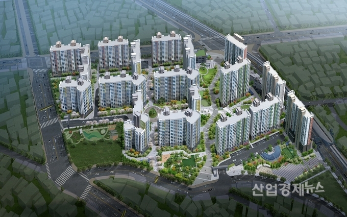 분양가규제 적용, 6개월 전매가능 '달성파크 푸르지오 힐스테이트' 조감도. 이미지=대우건설