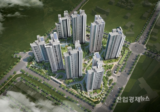 천안 푸르지오 레이크사이드 조감도. 최고 청약률 296대1을 기록했다. 이미지=대우건설