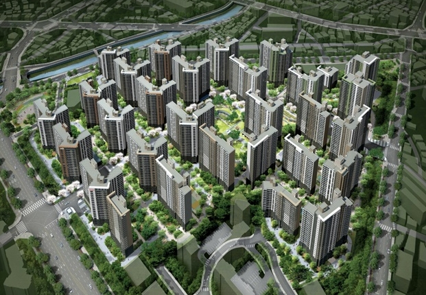 지난 6월 HDC현대산업개발이 14대1로 청약을 마감한 '수원센트럴 아이파크자이' 조감도=HDC현대산업개발분양한