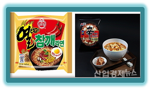 열려라참깨라면과 신라면블랙두부김치 비교 컷...각사 제공