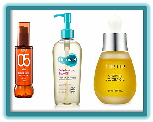 보습 오일 제품 연출 컷...각사 제공