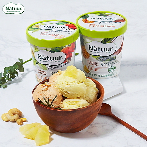 나뚜루에서 선보인 비건 아이스크림 컷...롯데제과 제공