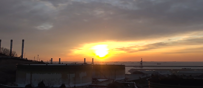 올해 1월1일 SK이노베이션이 라이브 전송한 일출 모습. 사진=SK이노베이션