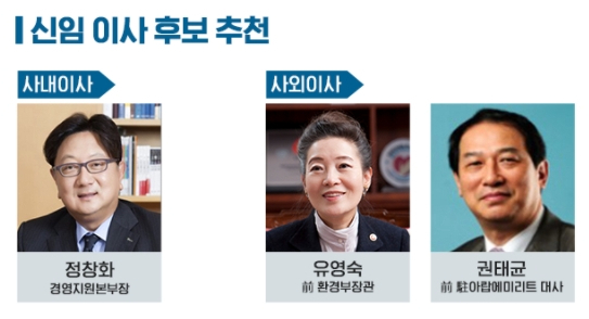 포스코가 오는 12일 열릴 주총에 추천한 신임이사 후보. 사진=포스코