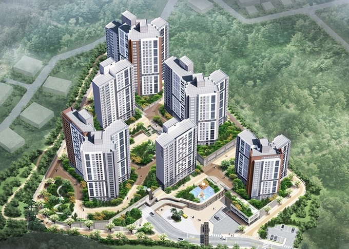 포스코건설이 이 달 분양예정인 '더샵 양평 리버포레' 조감도. 이미지=포스코건설