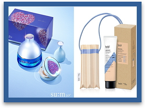 숨(좌)과 빌리프(우) 에디션 연출 컷...LG생활건강 제공