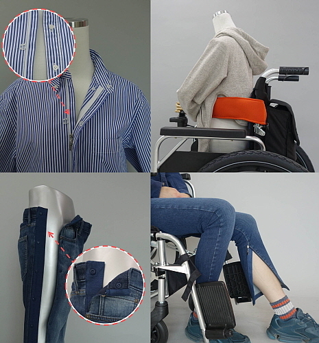 장애 유형별 리폼 제품 모음 컷...유니클로 제공