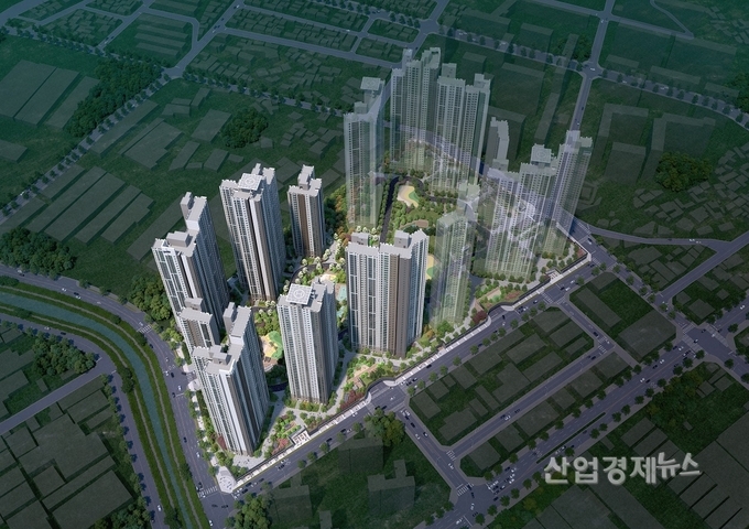 김해 푸르지오 하이엔드 2차 조감도. 이미지=대우건설