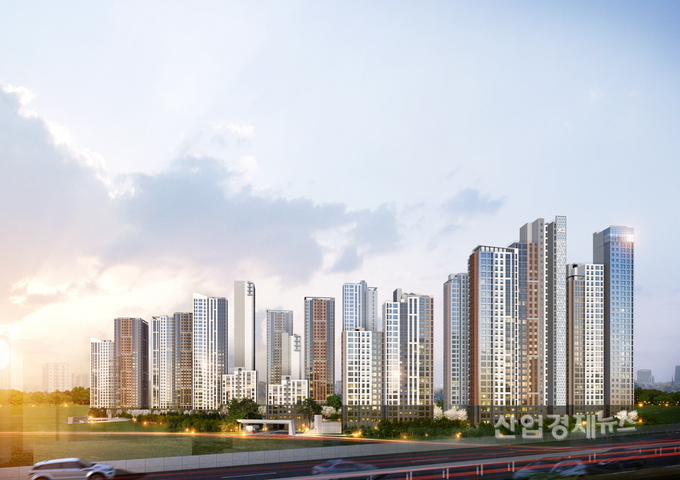 GS건설이 인천에서 분양하고 있는 민간참여형 공공분양 아파트 '용현자이 크레스트' 이미지=GS건설